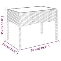 4-delige Loungeset met kussens poly rattan zwart - thumbnail