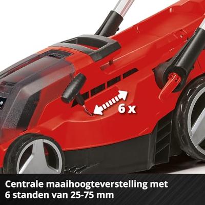 Einhell Professional GP-CM 36/450 Power X-Change Accu-grasmaaier Accu Incl. 2 accus, Mulchfunctie, Uitwerp aan achterzijde, Instelbare trekstang 4000 mAh 18 V