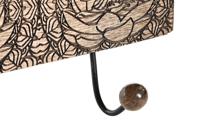 Wandkapstok DKD Home Decor Metaal Mangohout Natuurlijk Boeddha Orientaals 38 x 6 x 18 cm - thumbnail