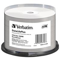 Verbatim CD-R onbewerkte schalen (52 x speed, 700 MB, 50 stuks) - thumbnail