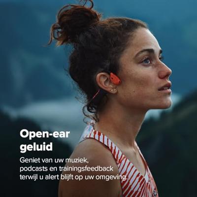 Draadloze hoofdtelefoon met botgeleiding en powerbank Suunto Wing 2 Black