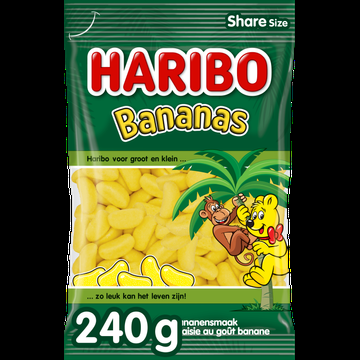 Haribo Bananas 240 g bij Jumbo
