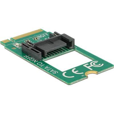 Delock Adapter Serieel [1x M.2 - 1x SATA] 0 mm Groen