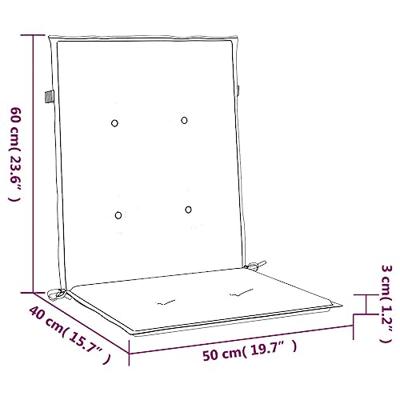 VidaXL Tuinstoelkussens 2 st 100x50x3 cm oxford stof ruitpatroon rood