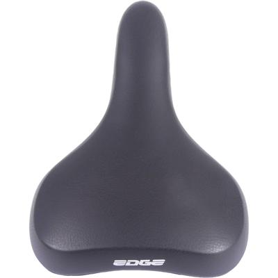 Edge Fietszadel towny met memory foam - zwart