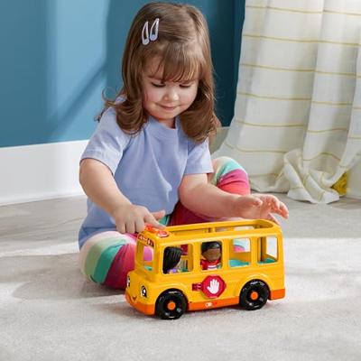 Actiefiguur Fisher-Price Little People-El autobús escolar-Vehículo de empuje musical HYT03