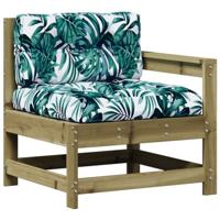 7-delige Loungeset met kussens geïmpregneerd grenenhout - thumbnail