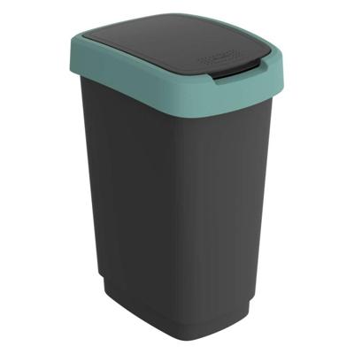 Rotho twist afvalbak 25l mistletoe groen/antraciet Rotho twist afvalbak 25l mistletoe groen/antraciet