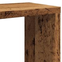 Wandschappen kubus 4 st 30x15x30cm bewerkt hout oud houtkleurig - thumbnail