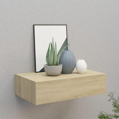 Wandschap met lade 40x23,5x10 cm MDF eikenkleurig Wandschap met lade 40x23,5x10 cm MDF eikenkleurig