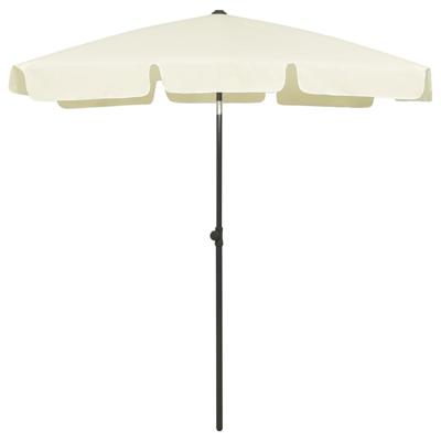 VidaXL Strandparasol 180x120 cm zandgeel