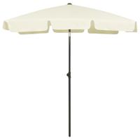 VidaXL Strandparasol 180x120 cm zandgeel - thumbnail