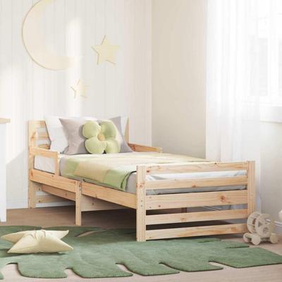 Uitbreidbaar Bedframe voor Kinderen Bruin 80 x 130 / 165 / 200 cm