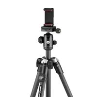 Manfrotto Element MII, carbon reisstatief met balhoofd en Bluetooth, compatibel met smartphones en compactcamera's, CSC, DSLR, fotografie-accessoires, contentcreatie, vlog - thumbnail