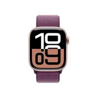 Apple Watch Series 10 GPS 42 mm Aluminium kast Sport loop Pruim - thumbnail