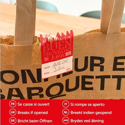 Etiket avery sluitzegel rood 40x95mm 250st Etiket avery sluitzegel rood 40x95mm 250st
