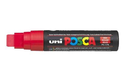 Uni-Posca Posca marker, afm pc-17k, lijndikte 15 mm, extra breed, rood, 1 stuk