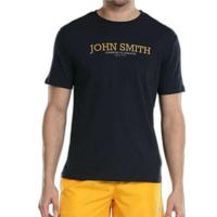 Heren-T-Shirt met Korte Mouwen John Smith Efebo Marineblauw Maat M - thumbnail