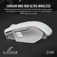 Gaming Mouse - Wireless - Corsair - M65 RGB Ultra Wireless - White - (CH -9319511 -EU2) - thumbnail