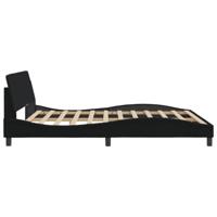 Bedframe zonder matras stof zwart 180x200 cm - thumbnail