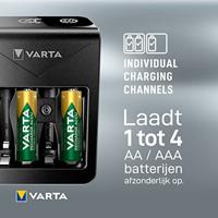Varta LCD Plug Charger+ 4x 56706 Batterijlader NiMH AAA (potlood), AA (penlite), 9 V (blok) - thumbnail