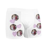 Boxershort bedrukken - L - Wit - thumbnail