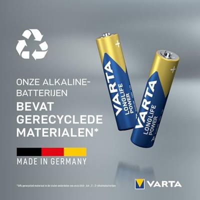Batterijen Varta longlife power 1,5 V AAA LR03 (10 Stuks) - thumbnail
