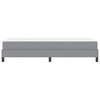 Boxspring bed Anders Lichtgrijs 90 x 190 cm Stof - thumbnail