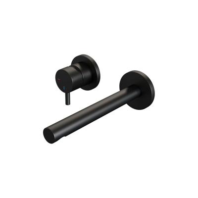 Brauer Black Edition Wastafelmengkraan inbouw - rechte uitloop rechts - hendel kort smal - model B2 - mat zwart 5-S-083-S5-65