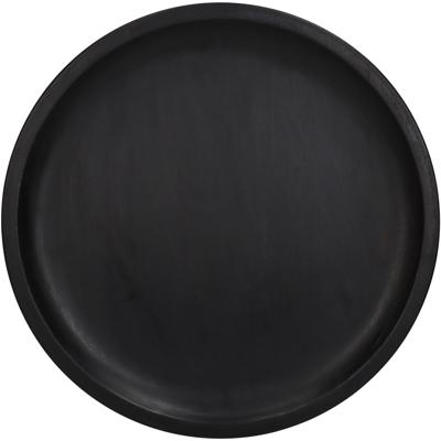Kersten decoratiebord hout rond 30.5x2.5cm zwart