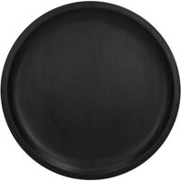 Kersten decoratiebord hout rond 30.5x2.5cm zwart - thumbnail