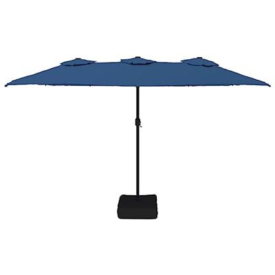 Parasol dubbel dak 449x245 cm azuurblauw
