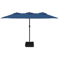Parasol dubbel dak 449x245 cm azuurblauw - thumbnail