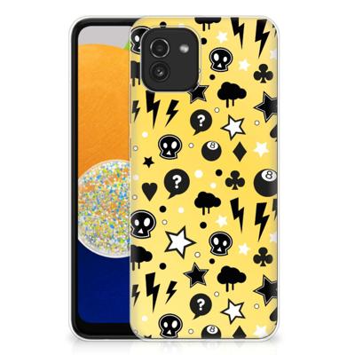 Silicone Back Case Samsung Galaxy A03 Punk Geel Silicone Back Case Samsung Galaxy A03 Punk Geel