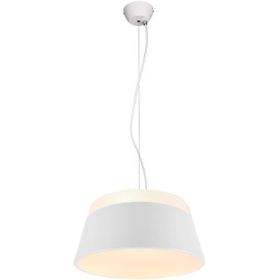 LED Hanglamp 3-lichts Rond Mat Wit - Aluminium E27 Fitting