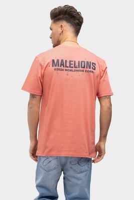 Malelions Worldwide Paint T-Shirt Heren Roze - Maat XS - Kleur: Roze | Soccerfanshop