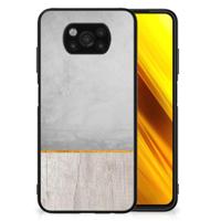 Xiaomi Poco X3 | X3 Pro Houten Print Telefoonhoesje Wood Concrete - thumbnail