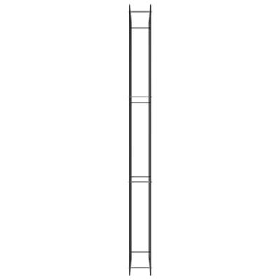 Haardhoutrek 110x28x312 cm staal matzwart - thumbnail