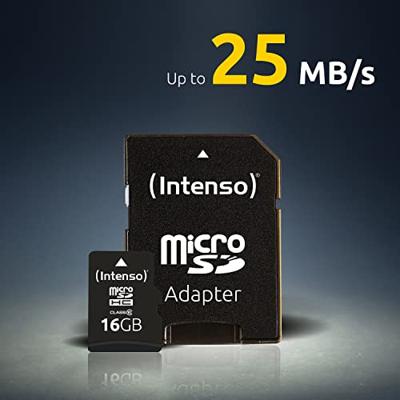 Intenso High Performance microSDHC-kaart 8 GB Class 10 Incl. SD-adapter - thumbnail