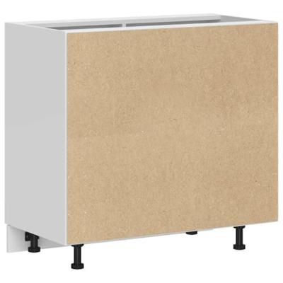 Keuken onderkast Porto bewerkt hout zwart Keuken onderkast Porto bewerkt hout zwart