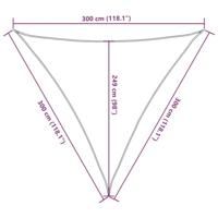 Zonnezeil 3x3x3 m 100% polyester oxford zandkleurig - thumbnail