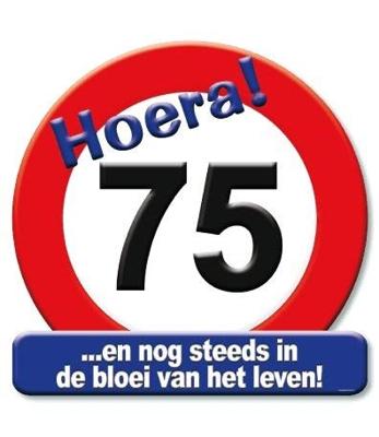 Huldeschild 75 jaar Huldeschild 75 jaar