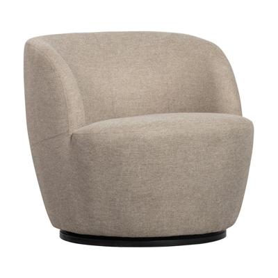 WOOOD Draaifauteuil 'Serra' Woven, kleur Zand