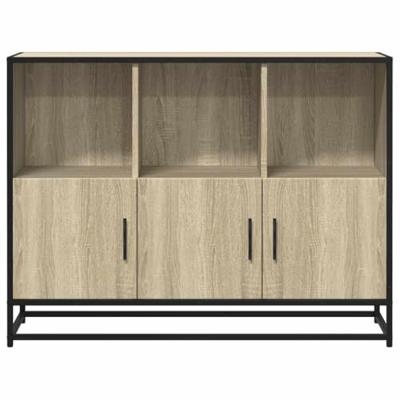 Dressoir 100x35x76 cm bewerkt hout sonoma eikenkleurig