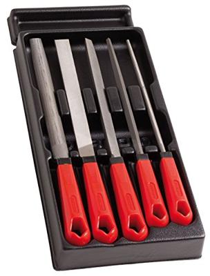 Facom set van 5 vijlen van 200 mm, met heft - mod.lim Facom set van 5 vijlen van 200 mm, met heft - mod.lim