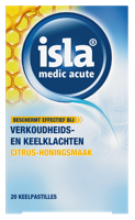 Isla Medic acute citrus honing keelpastilles 20 Pastilles - thumbnail