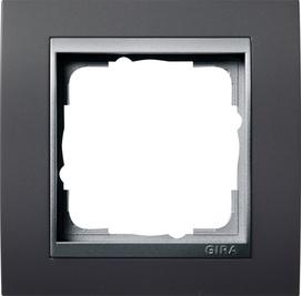 Gira Event Antraciet / Aluminium 1-voudig