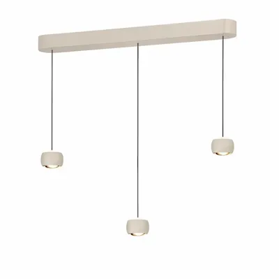 Freelight Hanglamp Cosmo 3 lichts L 90 cm comfortlift beige