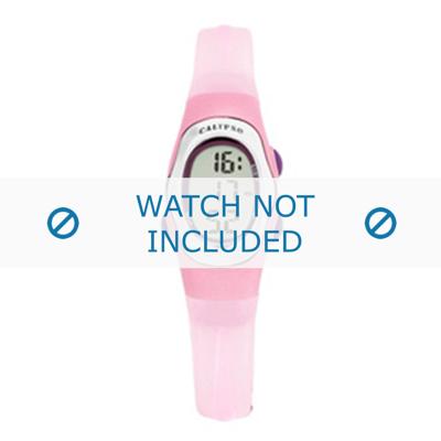 Calypso horlogeband K6018-8 Rubber Roze