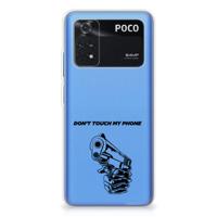Xiaomi Poco M4 Pro 4G Silicone-hoesje Gun Don't Touch My Phone - thumbnail